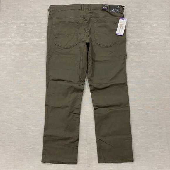 Buffalo SAM Brown Denim Jeans Pants Men's 40 x 30" Slim Fit Straight Leg - Picture 4 of 12